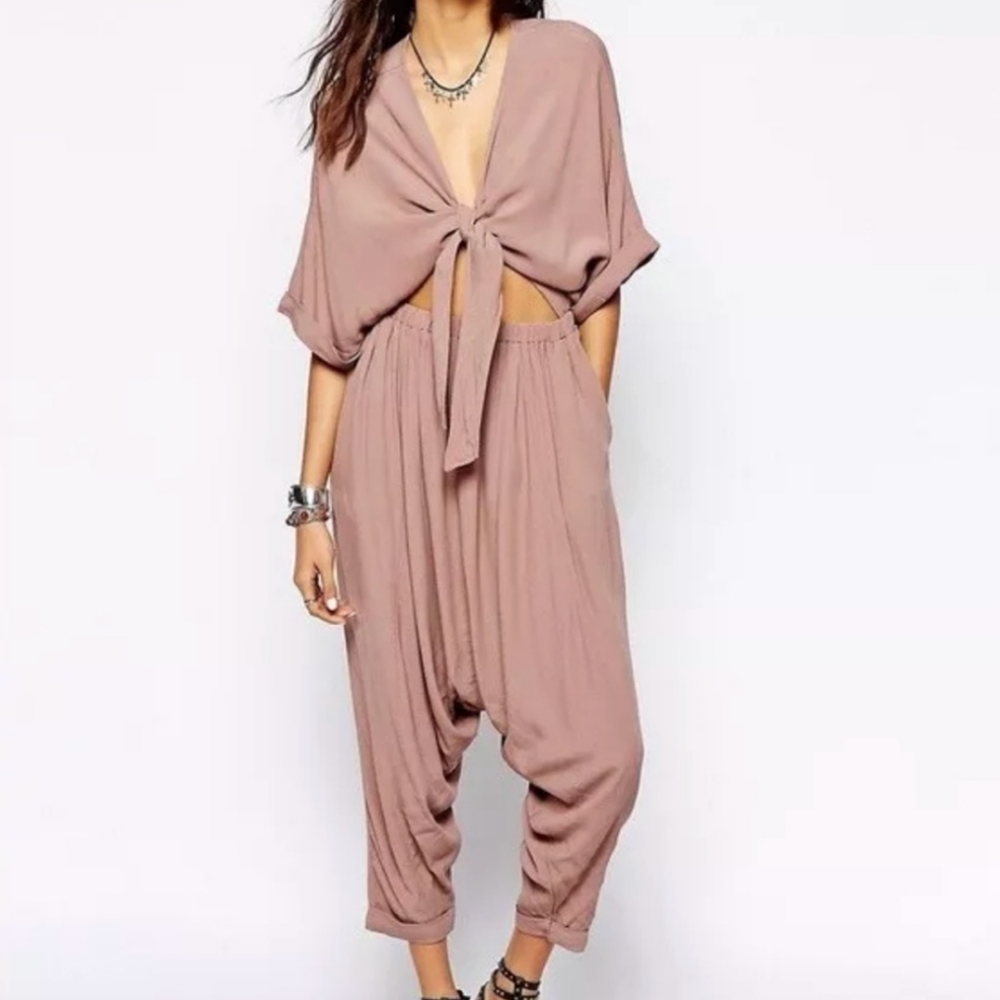 Free People drop crotch onesie Medium